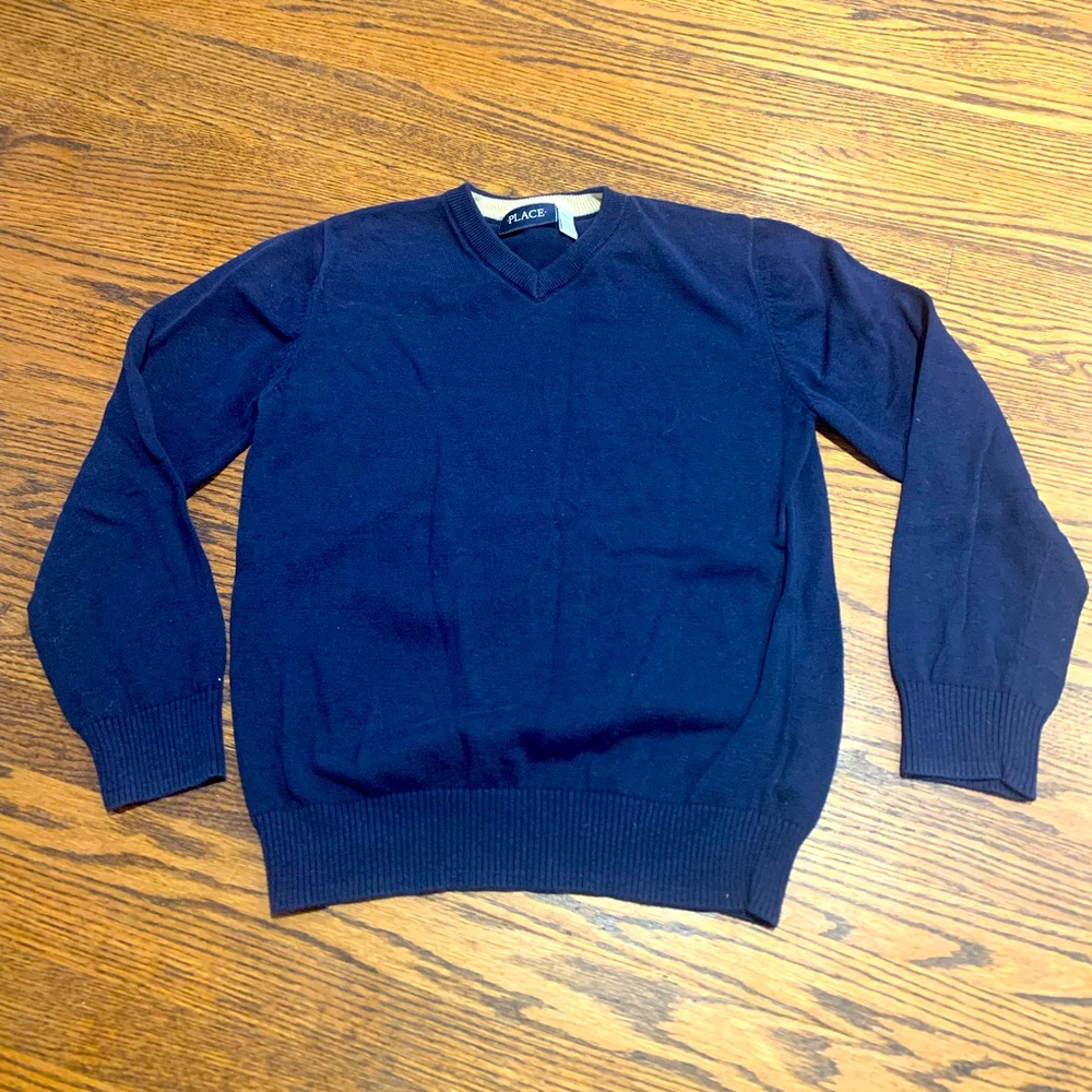 BOYS V-NECK COTTON SWEATER